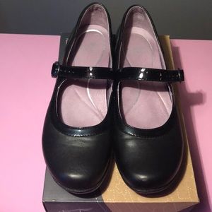Dansko Black Misty Nappa Mary Janes